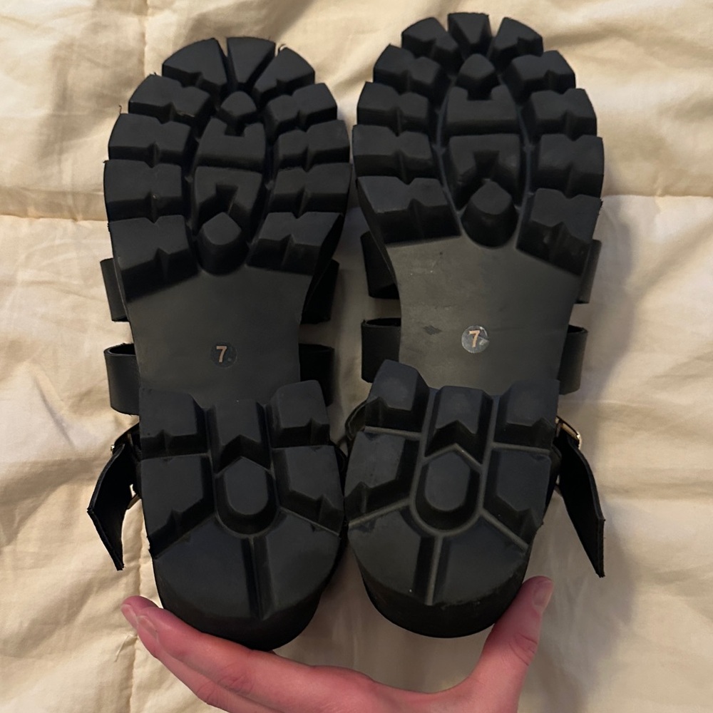 Black Chunky Sandal - Picture 3 of 3
